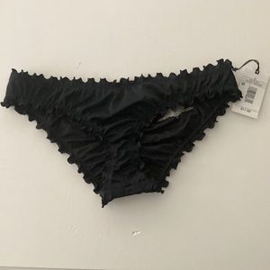 3/$10 BNWT Shade & Shore Black Scrunch Bikini Bottoms S